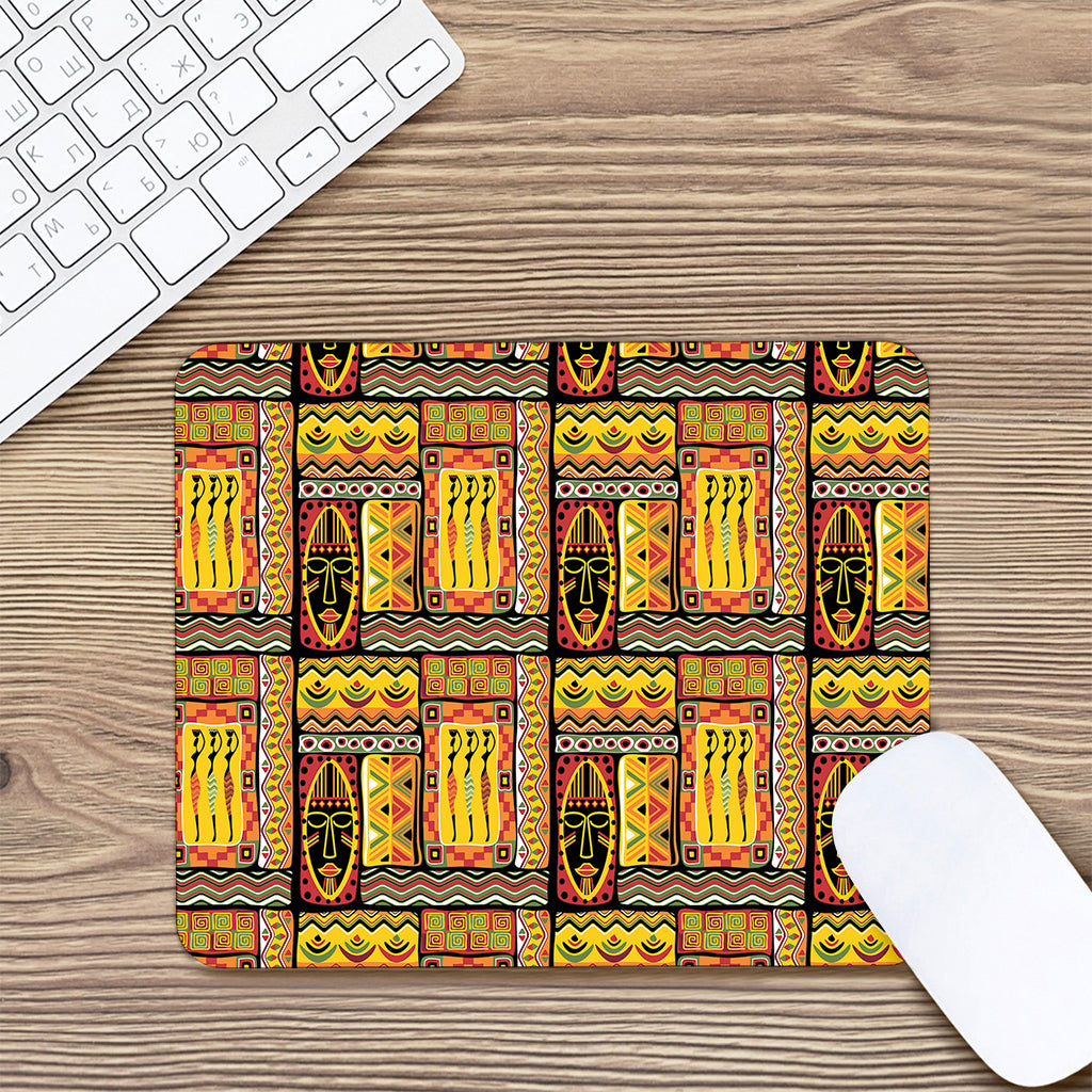 Sunset Ethnic African Tribal Print Mouse Pad