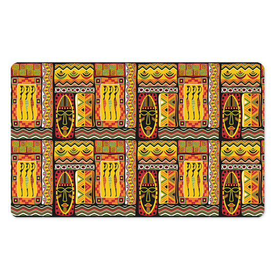 Sunset Ethnic African Tribal Print Polyester Doormat