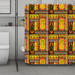 Sunset Ethnic African Tribal Print Polyester Shower Curtain