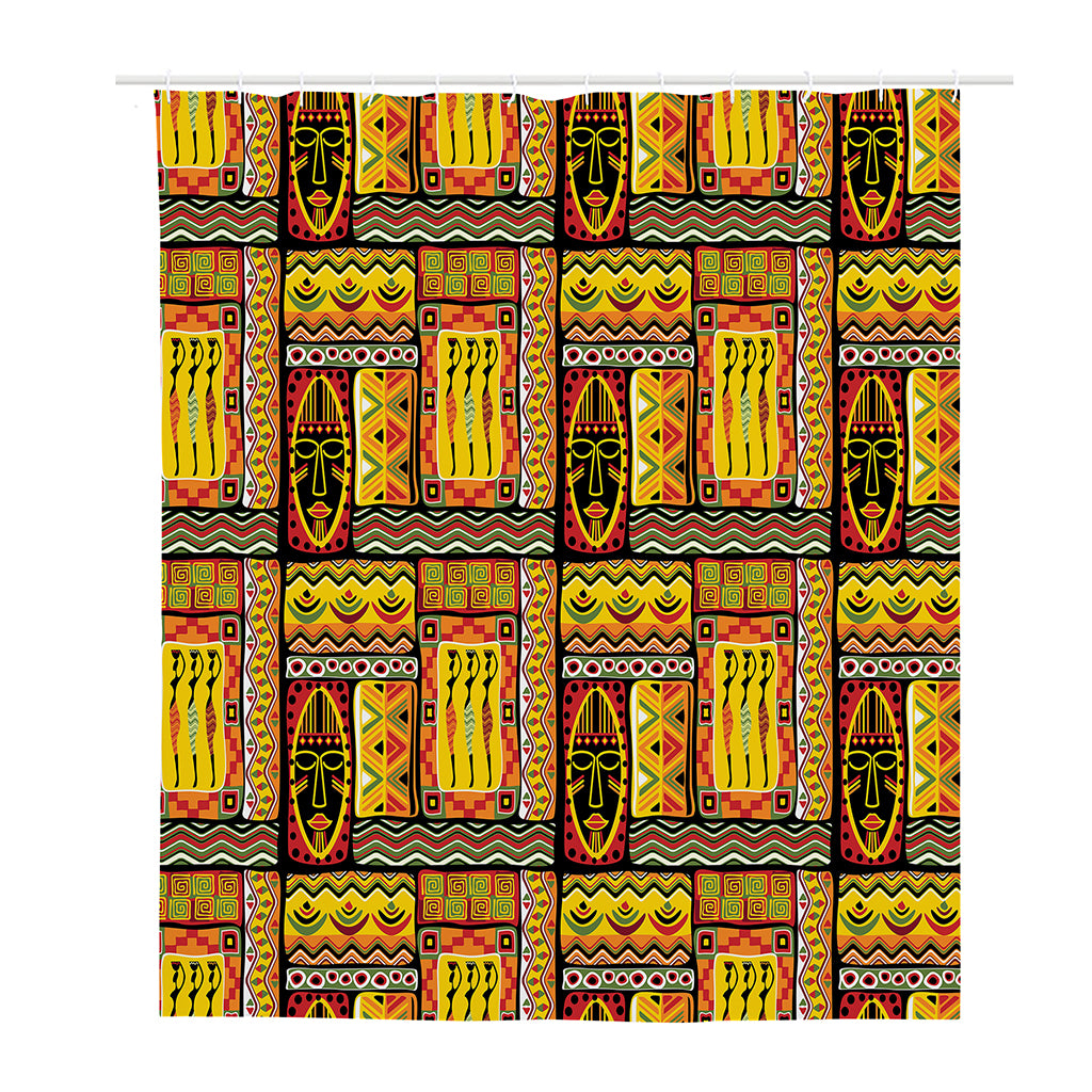Sunset Ethnic African Tribal Print Polyester Shower Curtain
