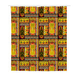 Sunset Ethnic African Tribal Print Polyester Shower Curtain