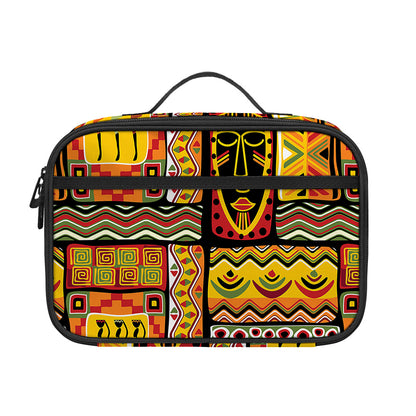 Sunset Ethnic African Tribal Print Portable Lunch Bag