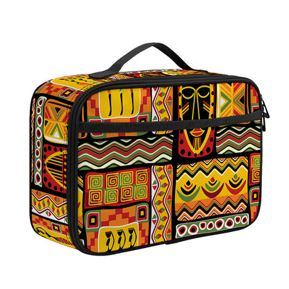 Sunset Ethnic African Tribal Print Portable Lunch Bag