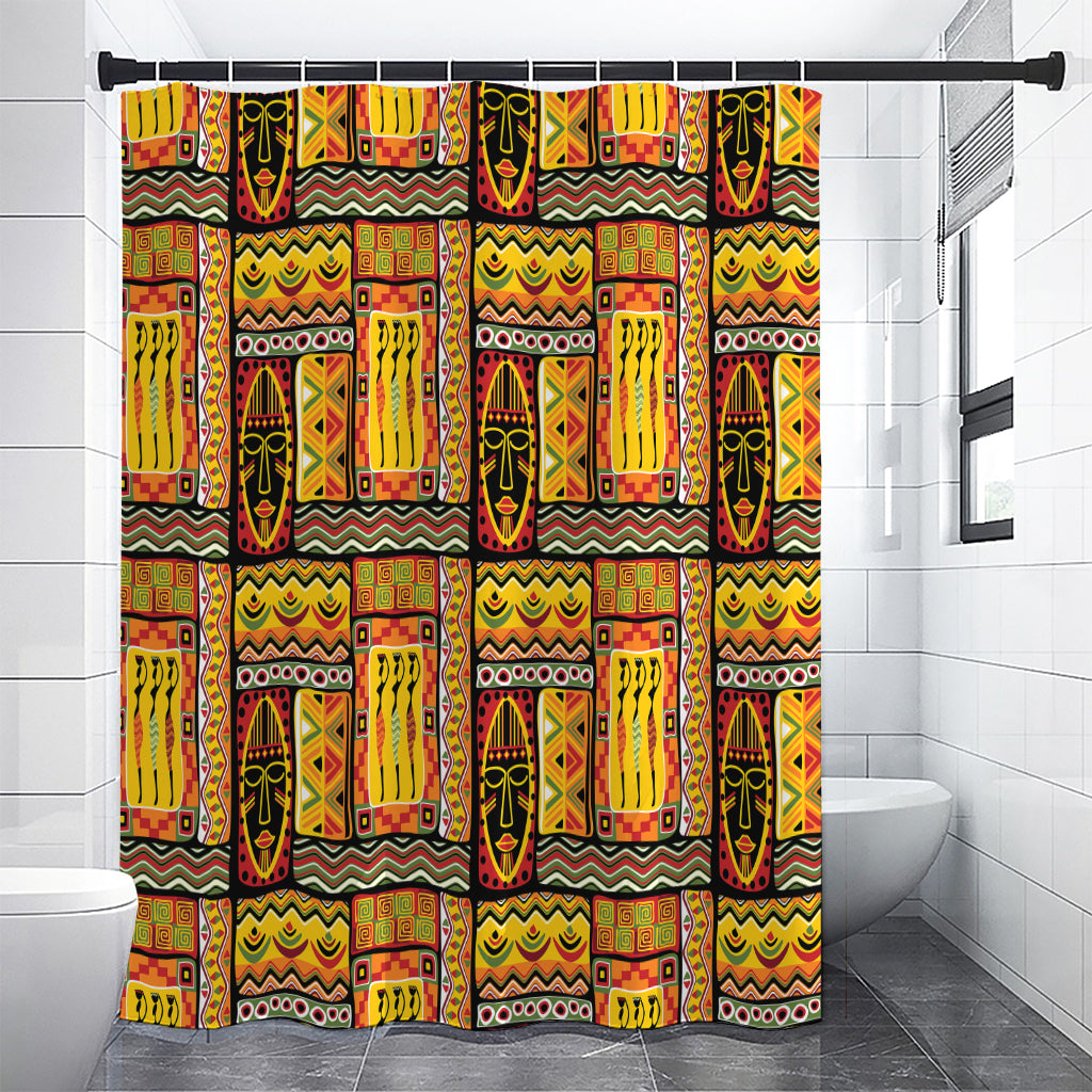 Sunset Ethnic African Tribal Print Premium Shower Curtain