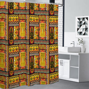 Sunset Ethnic African Tribal Print Premium Shower Curtain