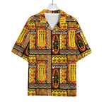 Sunset Ethnic African Tribal Print Rayon Hawaiian Shirt