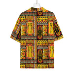 Sunset Ethnic African Tribal Print Rayon Hawaiian Shirt
