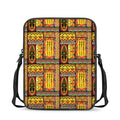 Sunset Ethnic African Tribal Print Rectangular Crossbody Bag