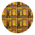 Sunset Ethnic African Tribal Print Round Blanket