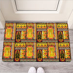 Sunset Ethnic African Tribal Print Rubber Doormat