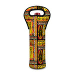 Sunset Ethnic African Tribal Print Single Neoprene Wine Tote