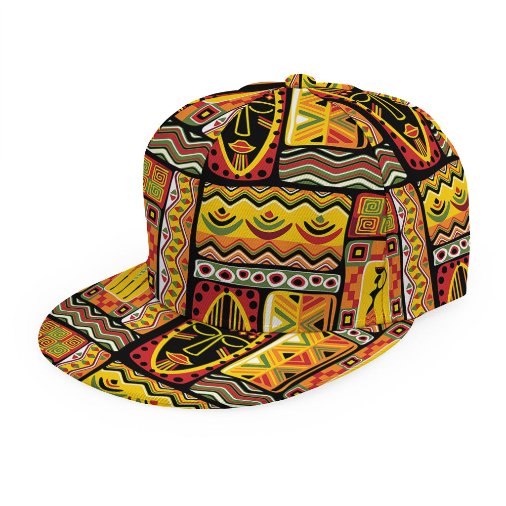 Sunset Ethnic African Tribal Print Snapback Cap