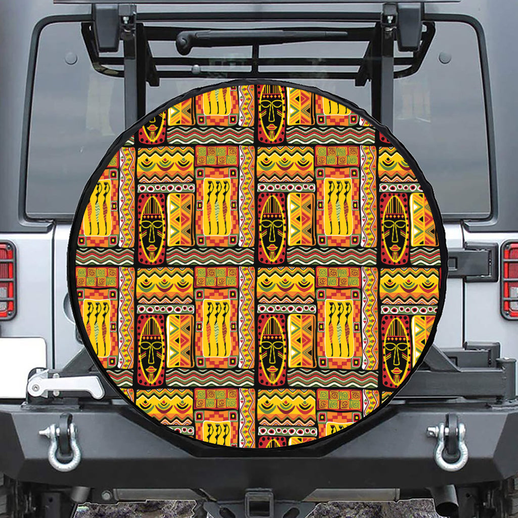 Sunset Ethnic African Tribal Print Tire Cover