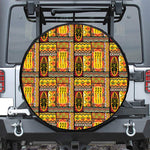 Sunset Ethnic African Tribal Print Tire Cover