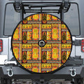 Sunset Ethnic African Tribal Print Tire Cover With Camera Hole