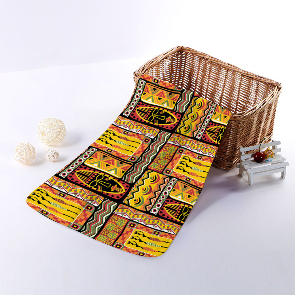 Sunset Ethnic African Tribal Print Towel