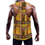 Sunset Ethnic African Tribal Print Training Tank Top