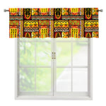 Sunset Ethnic African Tribal Print Window Valance