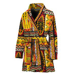 Sunset Ethnic African Tribal Print Women's Bathrobe