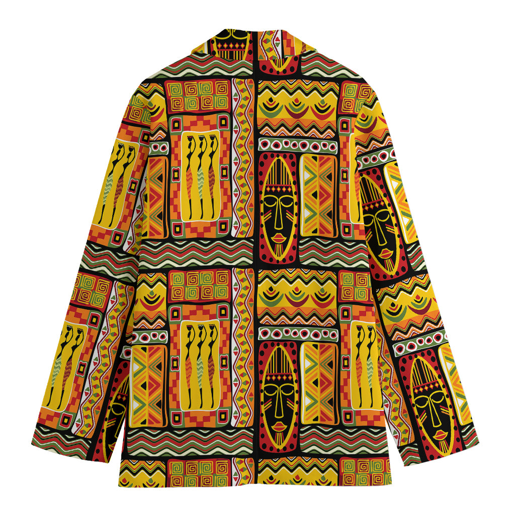 Sunset Ethnic African Tribal Print Women's Blazer