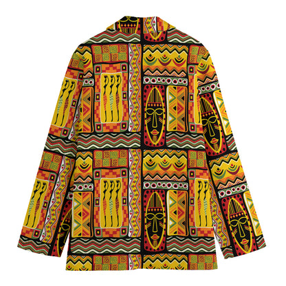 Sunset Ethnic African Tribal Print Women's Blazer