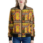 Sunset Ethnic African Tribal Print Women's Bomber Jacket