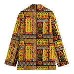 Sunset Ethnic African Tribal Print Women's Cotton Blazer