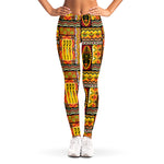 Sunset Ethnic African Tribal Print Women's Leggings