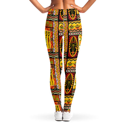 Sunset Ethnic African Tribal Print Women's Leggings