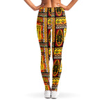 Sunset Ethnic African Tribal Print Women's Leggings