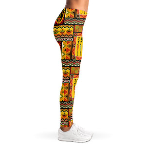Sunset Ethnic African Tribal Print Women's Leggings