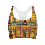 Sunset Ethnic African Tribal Print Women's Sports Bra