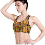 Sunset Ethnic African Tribal Print Women's Sports Bra