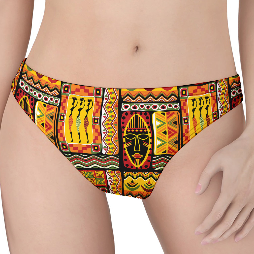 Sunset Ethnic African Tribal Print Women's Thong