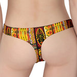 Sunset Ethnic African Tribal Print Women's Thong