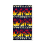 Sunset Hibiscus Palm Tree Pattern Print Baby Crib Sheet
