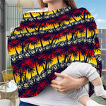 Sunset Hibiscus Palm Tree Pattern Print Baby Seat Cover