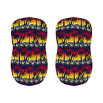 Sunset Hibiscus Palm Tree Pattern Print Bar Stool Covers