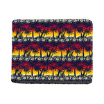 Sunset Hibiscus Palm Tree Pattern Print Bifold Wallet