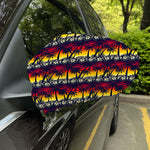 Sunset Hibiscus Palm Tree Pattern Print Car Side Mirror Covers