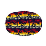 Sunset Hibiscus Palm Tree Pattern Print Car Side Mirror Covers