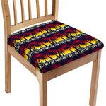 Sunset Hibiscus Palm Tree Pattern Print Chair Cushion Cover