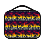 Sunset Hibiscus Palm Tree Pattern Print Classic Bible Case