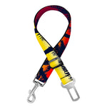 Sunset Hibiscus Palm Tree Pattern Print Dog Seat Belt