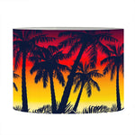 Sunset Hibiscus Palm Tree Pattern Print Drum Lamp Shade