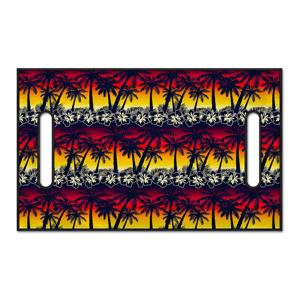 Sunset Hibiscus Palm Tree Pattern Print Golf Cart Seat Cover
