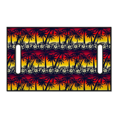 Sunset Hibiscus Palm Tree Pattern Print Golf Cart Seat Cover