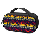 Sunset Hibiscus Palm Tree Pattern Print Insulin Cooler Travel Case