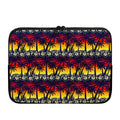 Sunset Hibiscus Palm Tree Pattern Print Laptop Sleeve