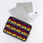 Sunset Hibiscus Palm Tree Pattern Print Laptop Sleeve